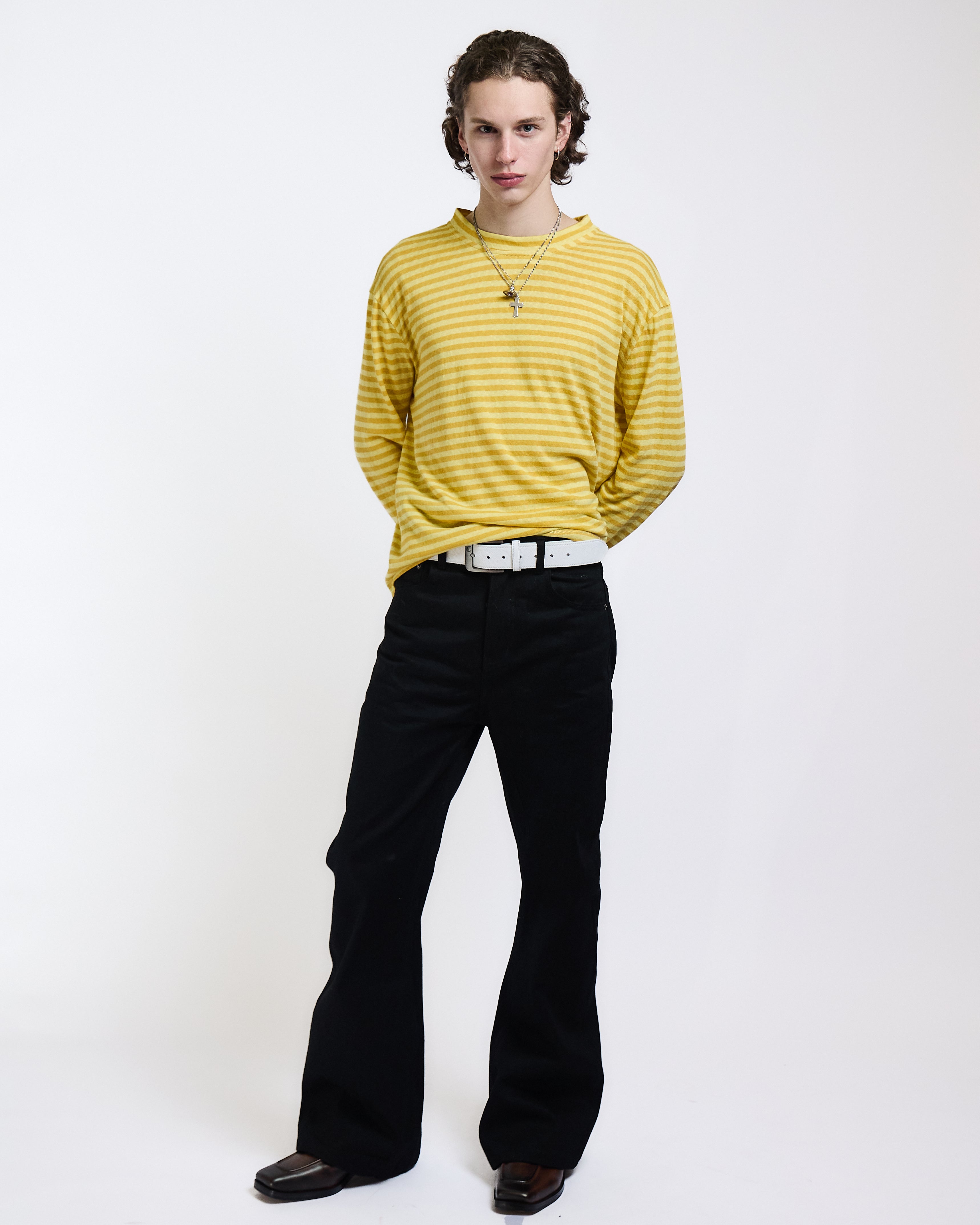 JAPANESE SELVEDGE FLARE DENIM (JET BLACK) - ELYSIAN