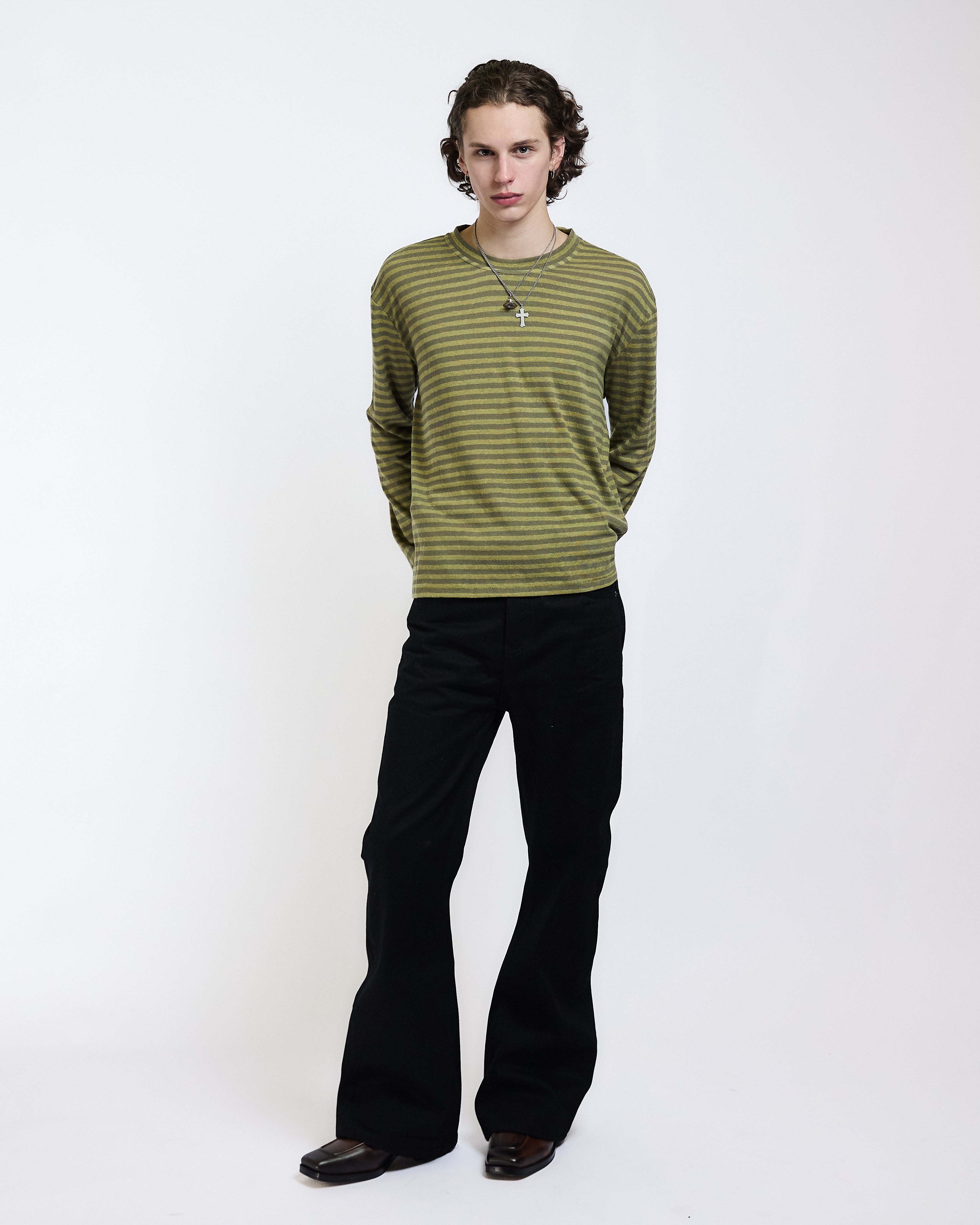 STRIPES LONG SLEEVES (GREEN) - ELYSIAN