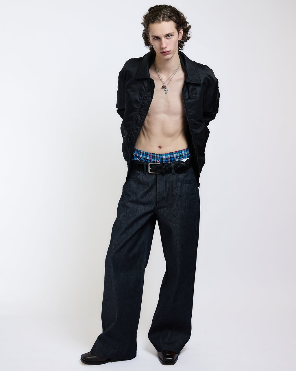 COWHIDE BELT (BLACK) - ELYSIAN