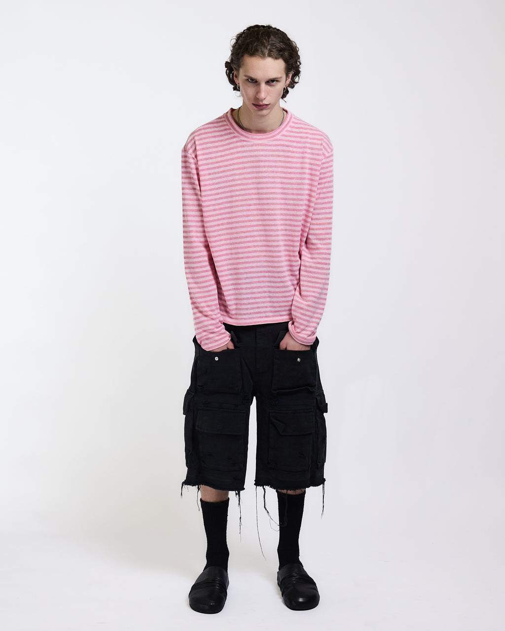 STRIPES LONG SLEEVES (PINK) - ELYSIAN