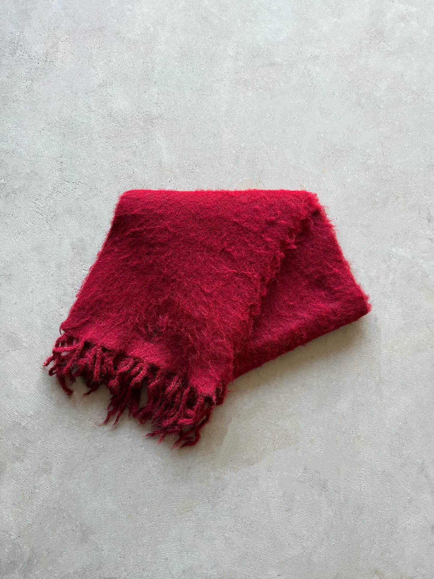 MOHAIR SCARF (RED)