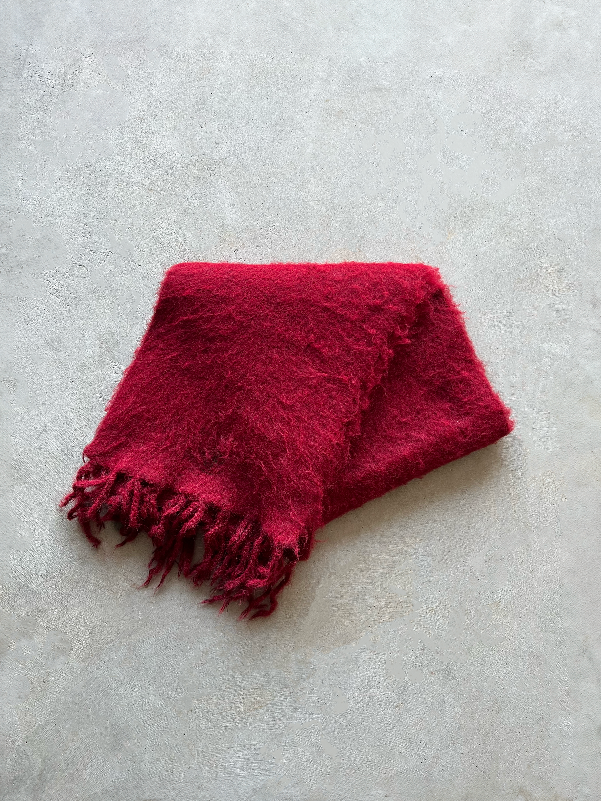 MOHAIR SCARF (RED) – ELYSIAN