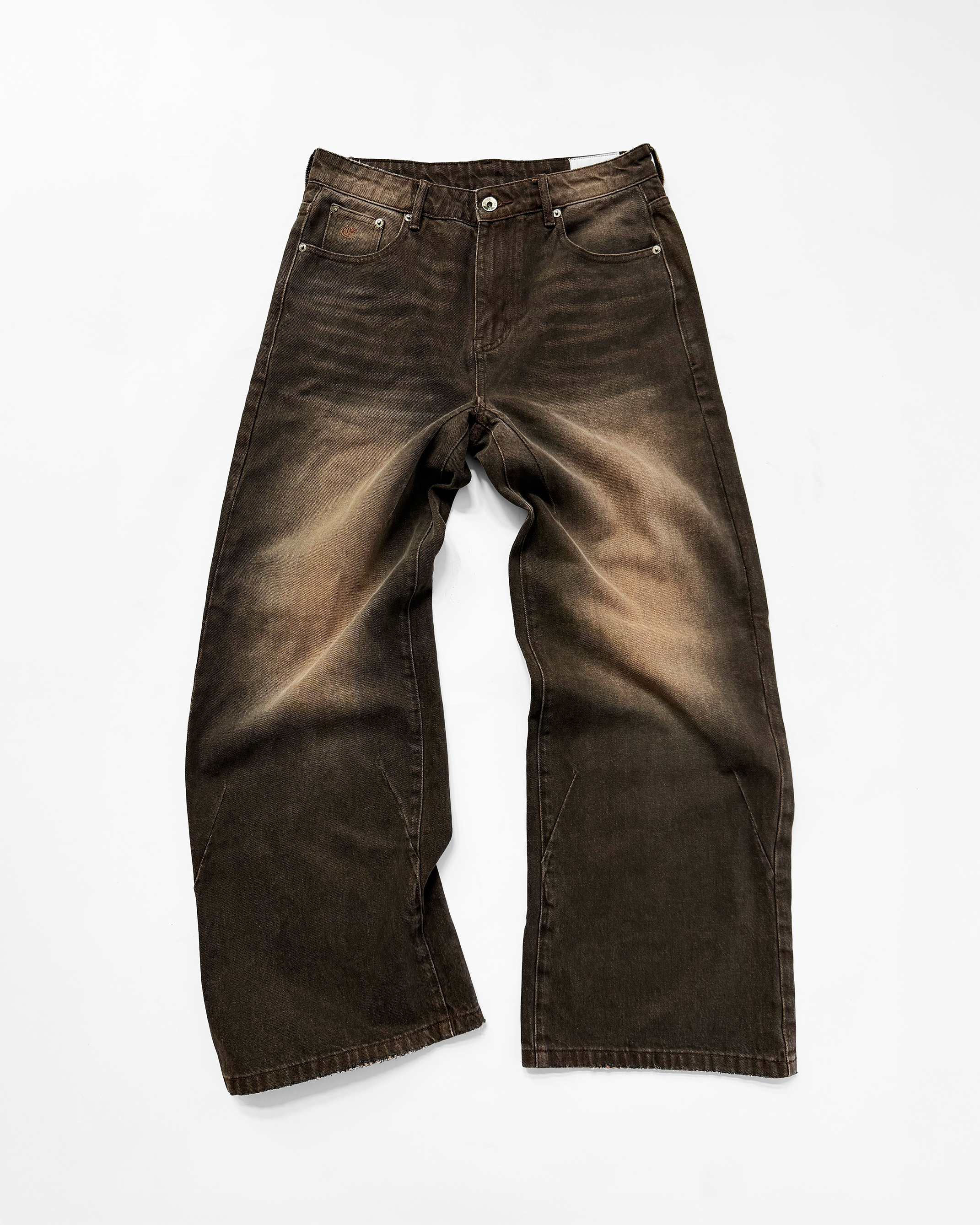 JAPANESE BAGGY DENIM (MUD BROWN)